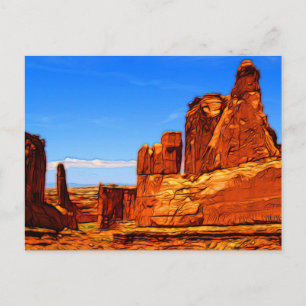 Arches nationalpark Sten Vykort