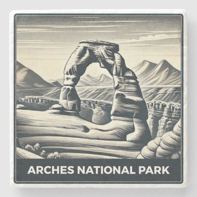 Arches nationalpark stenunderlägg (Framsidan)