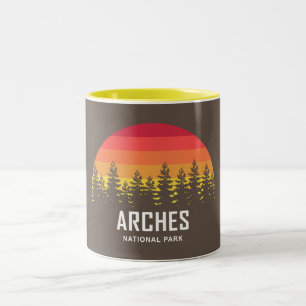 Arches nationalpark Två-Tonad mugg