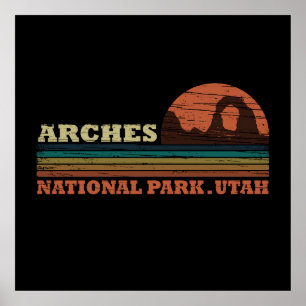 Arches nationalpark Utah Delikat Arch vintage Poster