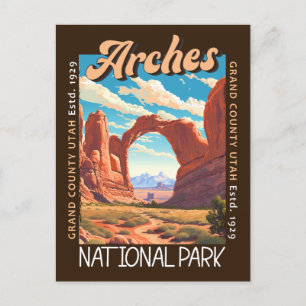 Arches nationalpark Utah Distress Vykort