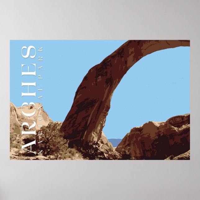 Arches Poster, nationalparksutskrift Poster (Framsidan)