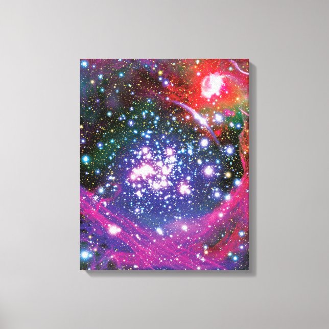 Arches Star Cluster Colorful Artist Impression Canvastryck (Framsida)