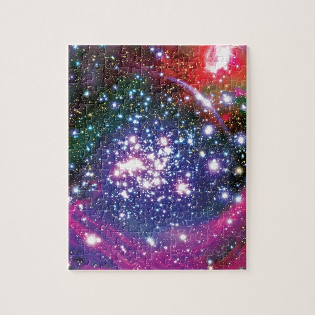 Arches Star Cluster Colorful Artist Impression Pussel (Vertikal)