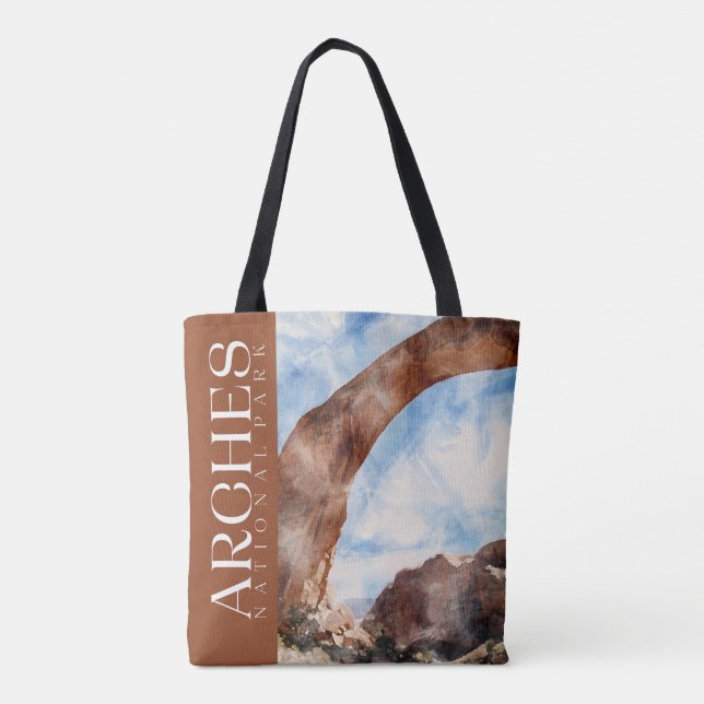 Arches Tote, nationalparksbag Tygkasse (Baksida)