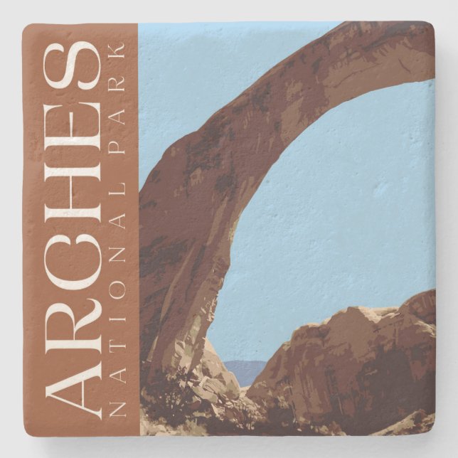 Arches Underlägg, nationalparksstenen Underlägg (Framsidan)