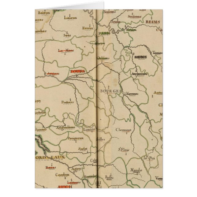 Archevechez, Evechez, Frankrike 2 Hälsningskort (Framsidan)