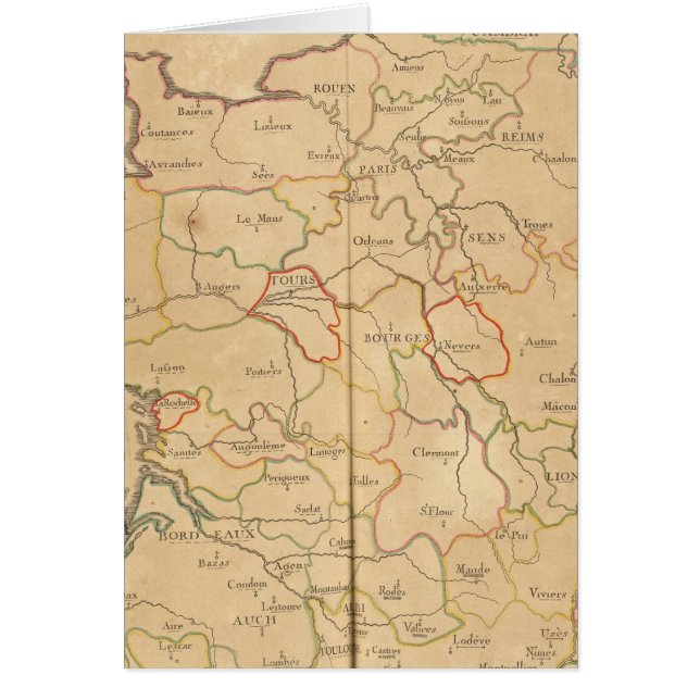 Archevechez, Evechez, Frankrike Hälsningskort (Framsidan)