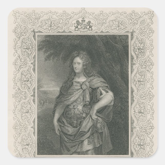 Archibald Campbell Fyrkantigt Klistermärke (Framsida)