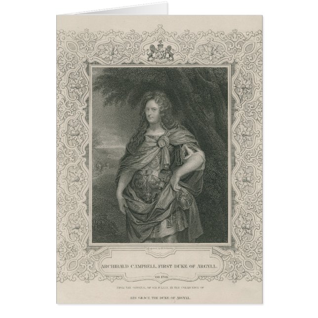 Archibald Campbell Hälsningskort (Framsidan)