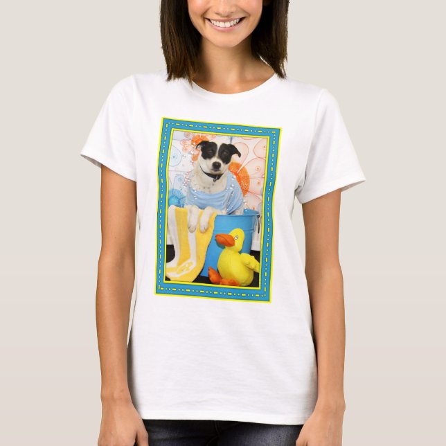 Archie - Blandning -6 för Terrier för jackRussell T Shirt (Framsida)