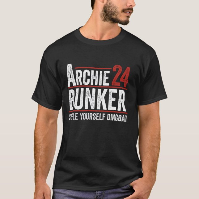 Archie Bunker 24 För president 2024 Manar Women Fu T Shirt (Framsida)