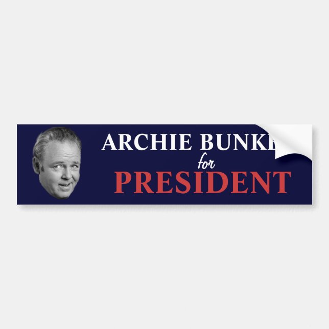 Archie-bunker för presidentbildekal bildekal (Framsidan)