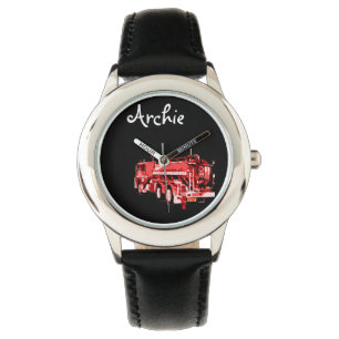 Archie Namn with Red Fire Lastbil,  Armbandsur