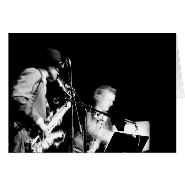 Archie Shepp 3 Banlieues Bleues 2010 P Baud card Hälsningskort (Framsidan Horizontal)