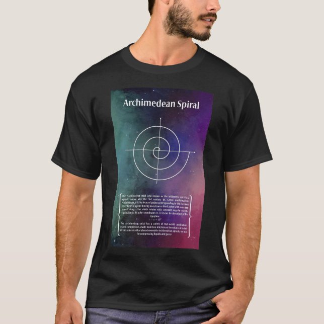 Archimedean Spiral T Shirt (Framsida)