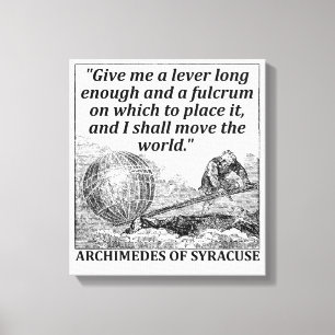 Archimedes använder påtryckning canvastryck