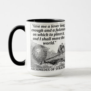 Archimedes använder påtryckning mugg