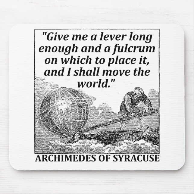 Archimedes använder påtryckning musmatta (Framsidan)