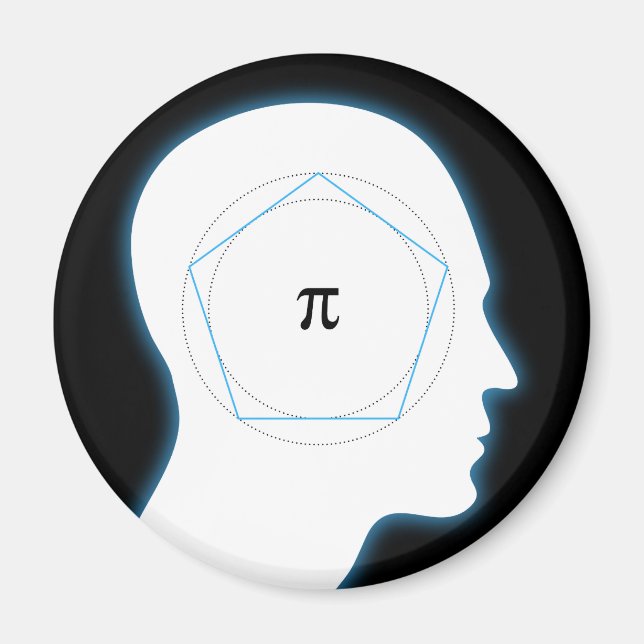 Archimedes' approximering av Pi Magnet (Framsidan)