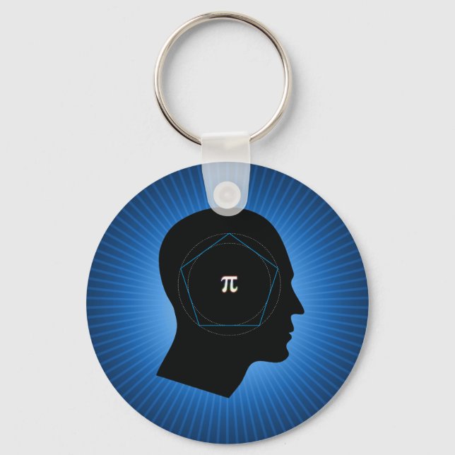 Archimedes' approximering av Pi Nyckelring (Framsida)