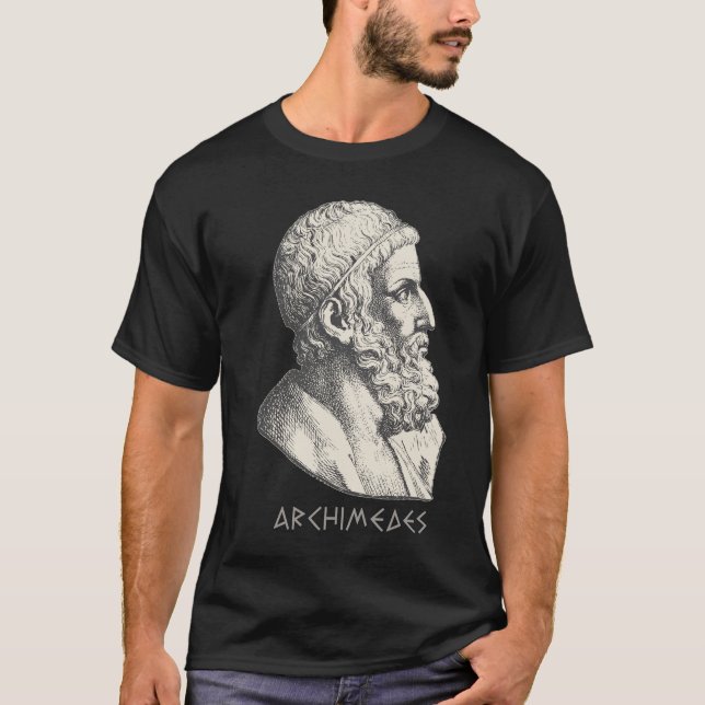 Archimedes forntida grekisk filosof t shirt (Framsida)