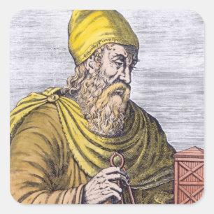 Archimedes Fyrkantigt Klistermärke