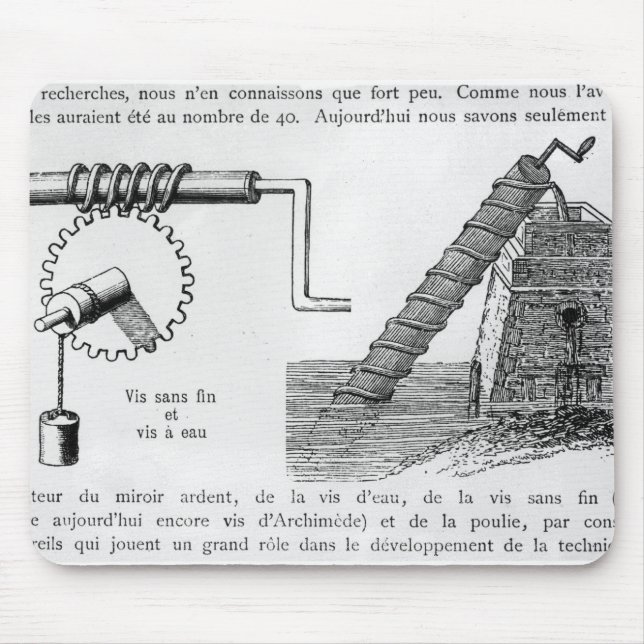 Archimedes skruvar musmatta (Framsidan)