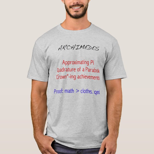 Archimedes Tribute Tee Shirt (Framsida)