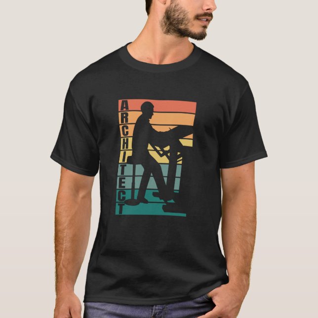 Architect architecture interior designer city plan t shirt (Framsida)