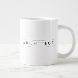 ARCHITECT Big White Mugg / Black Jumbo Mugg