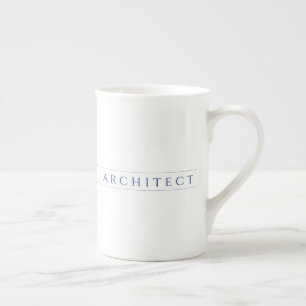 ARCHITECT Bone China Mugg / Marinblå Benporslin Mugg