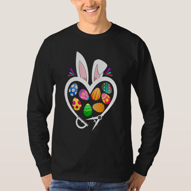 Architect Bunny Heart Påskäggen Rabbit Påsk Da T Shirt (Framsida)