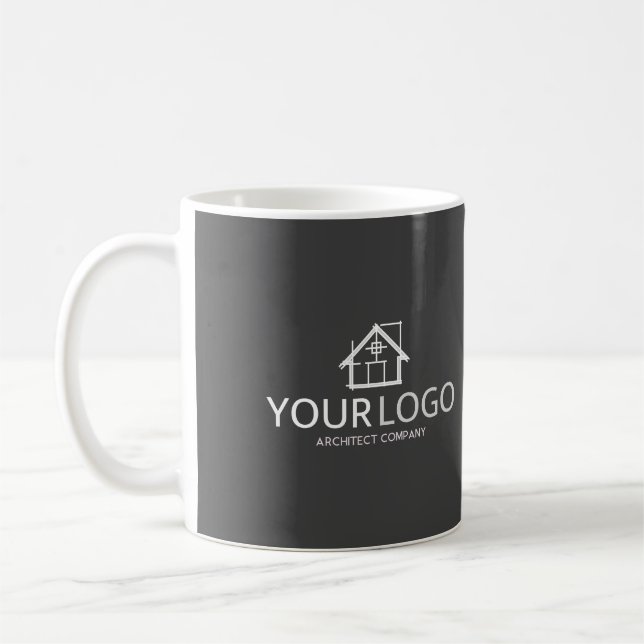 Architect Company Startup Business Logotyp Kaffemugg (Vänster)