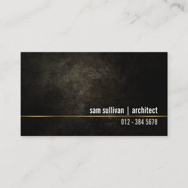 Architect Construction Contractor Business Card Visitkort (Framsida)