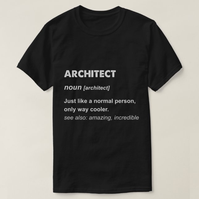 Architect Gift Pullover Hoodie T Shirt (Design framsida)
