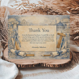 Architect Graduation Blueprint Design Tack Kort