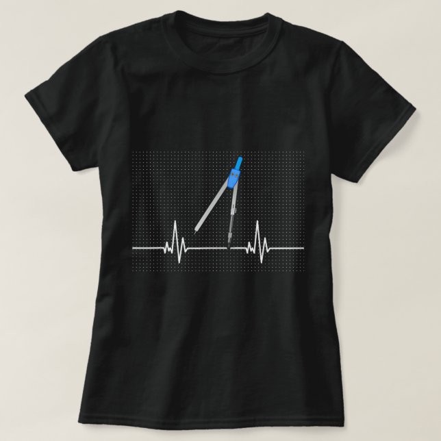 Architect Heartslag Circle Architect T Shirt (Design framsida)