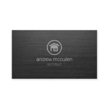 Architect House Icon Mörk Brushed Metall