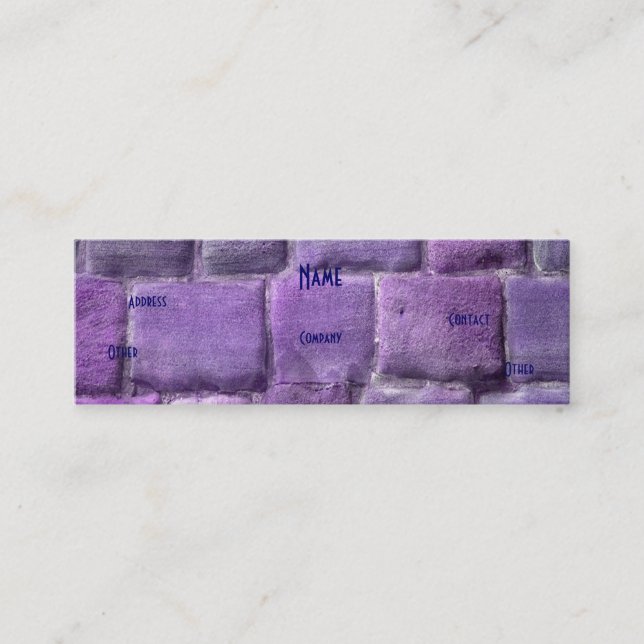 Architect Lila Blue Sandstone Mini Visitkort (Framsida)