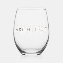ARCHITECT Stemless Vin Glass / Sepia