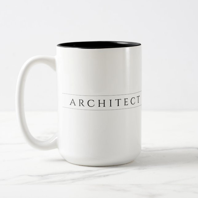 ARCHITECT Tall Black Two Tone Mugg (Vänster)