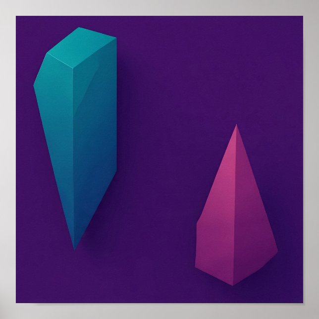 Architectural 3D Geometric Textured Wallpaper Poster (Framsidan)