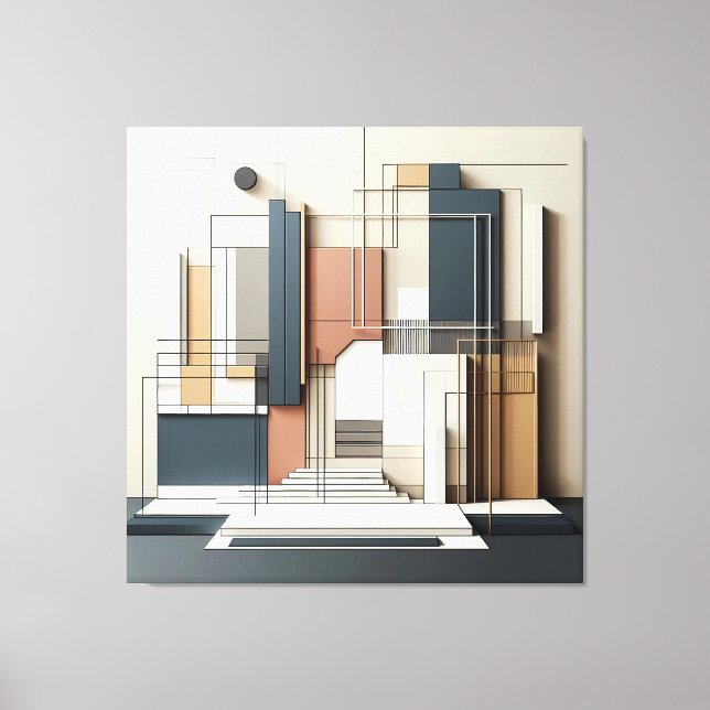 Architectural Balance Grid Canvastryck (Framsida)