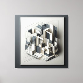 Architectural Depth Matrix Canvastryck