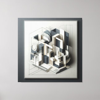 Architectural Depth Matrix Canvastryck