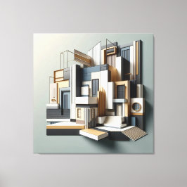 Architectural Facade Abstraction Canvastryck