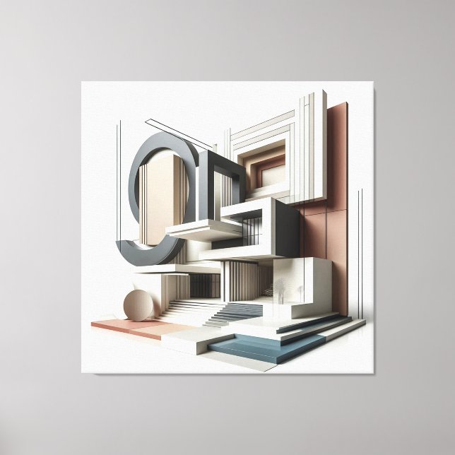 Architectural Formscape Canvastryck (Framsida)