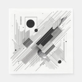 Architectural Line Matrix Pappersservett