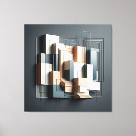 Architectural Relief Structure Canvastryck